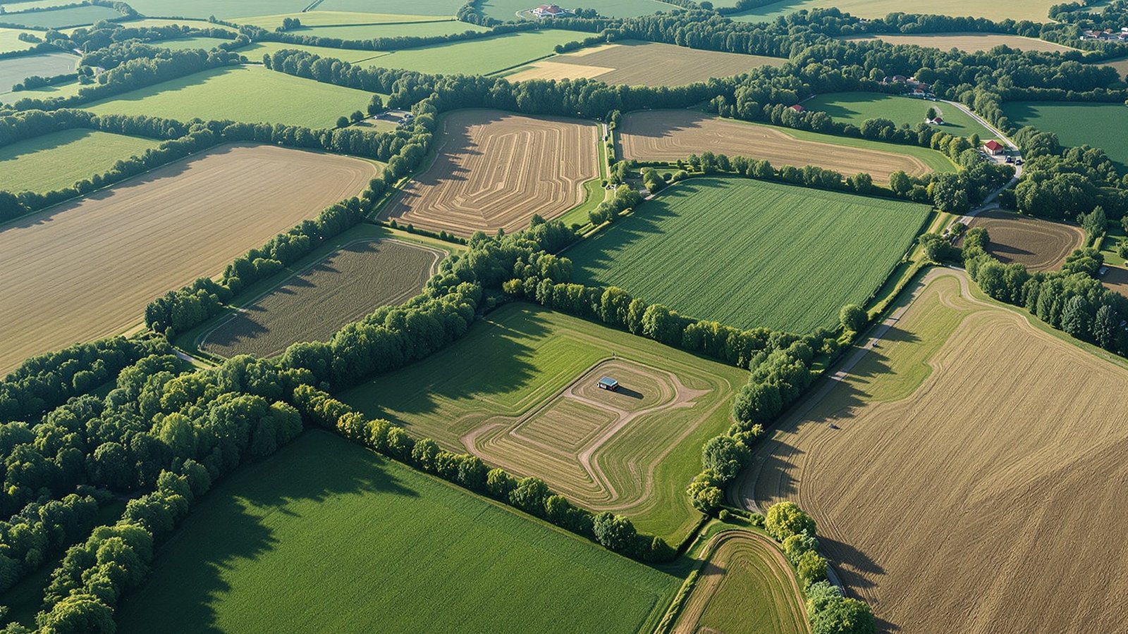 Aerial farmland parcels (home hero)